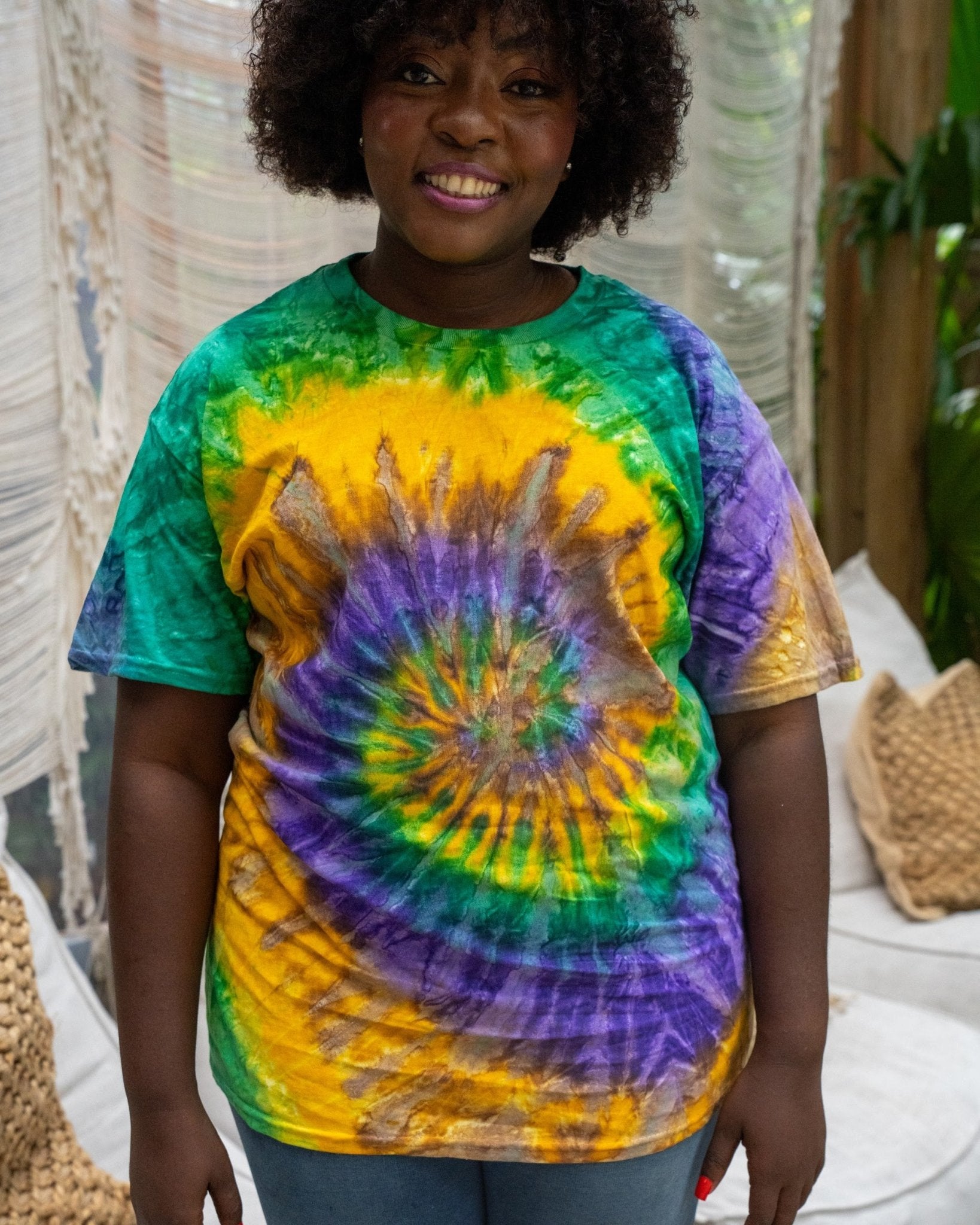 Mardi Gras Premium Hand-Dyed Comfort Shirt - Free Spirited