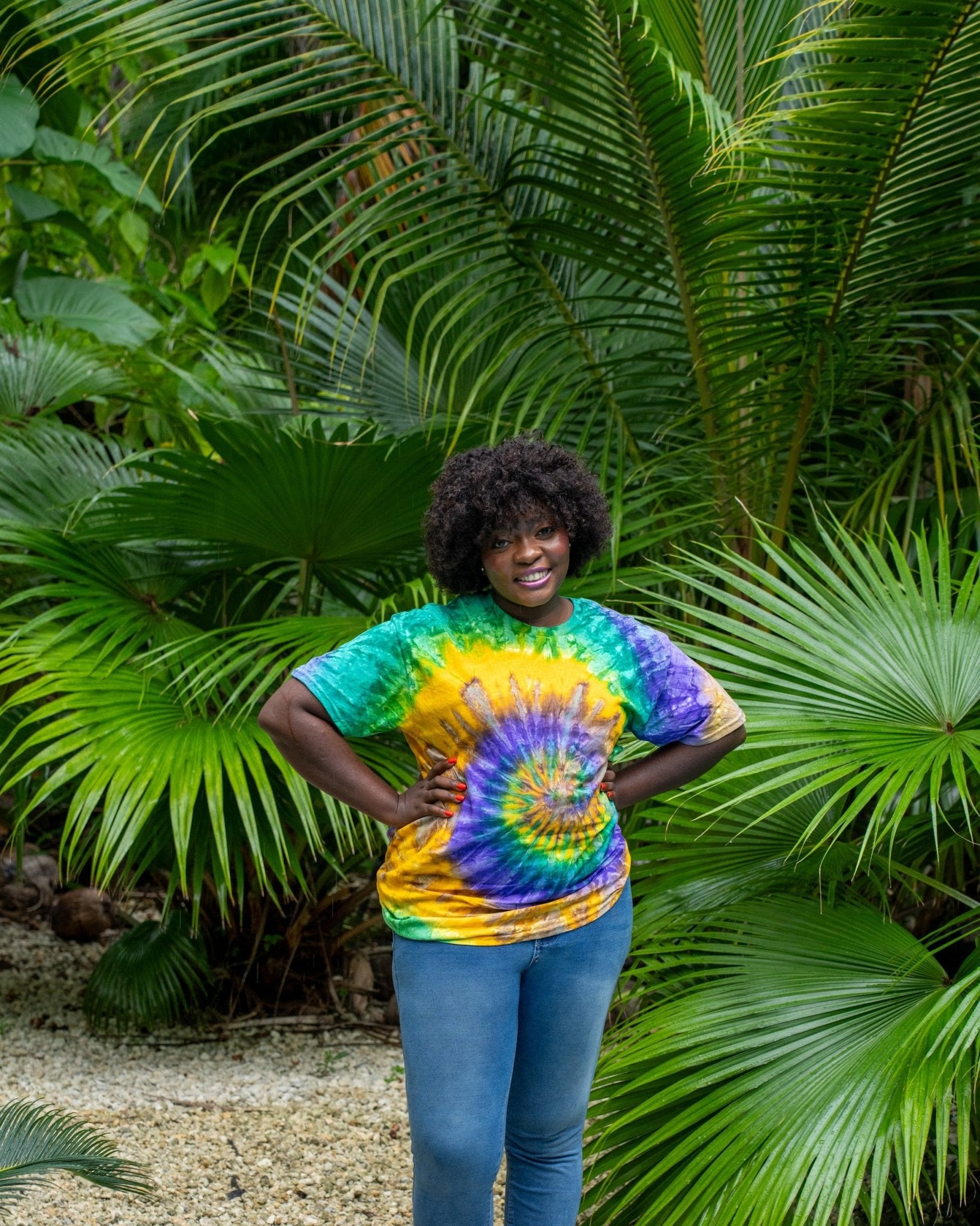 Mardi Gras Premium Hand-Dyed Comfort Shirt - Free Spirited