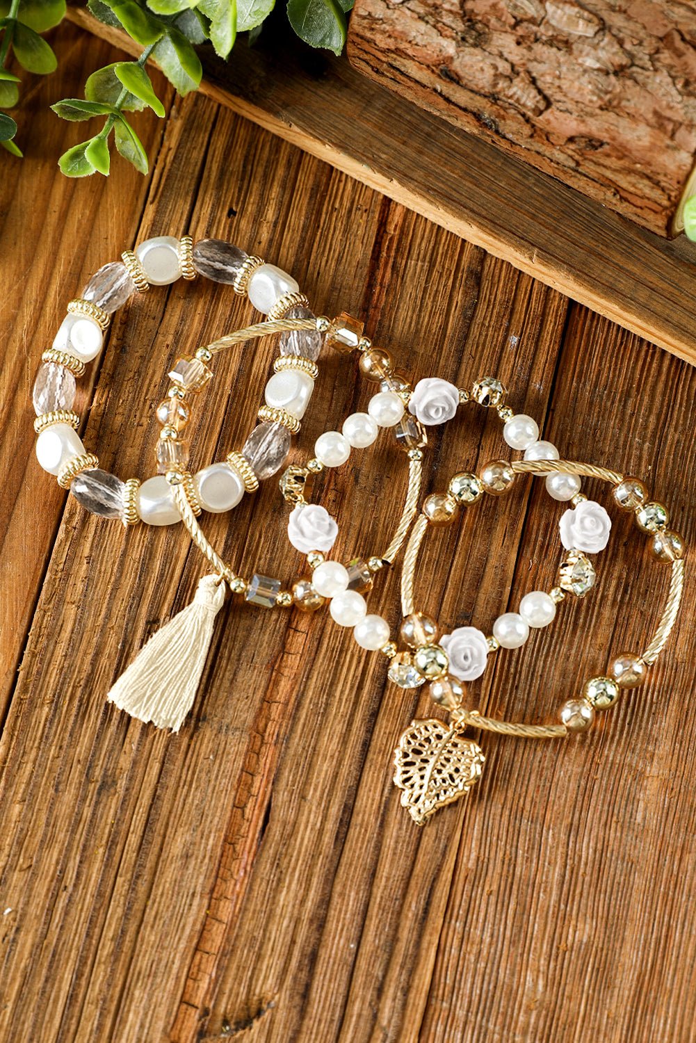 Mariana Beaded Fringed Layered Bracelet by Threaded Pear - Free Spirited