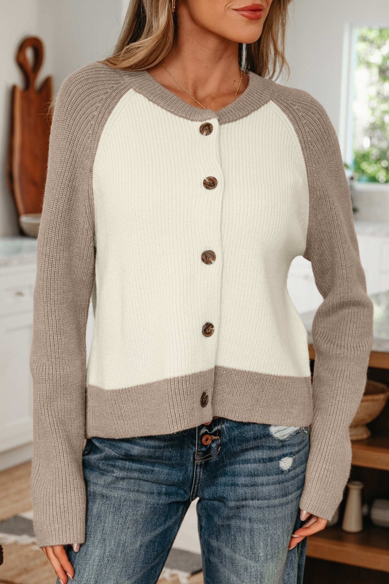 Maryam Ribbed Knit Down Sweater by Threaded Pear - Free Spirited