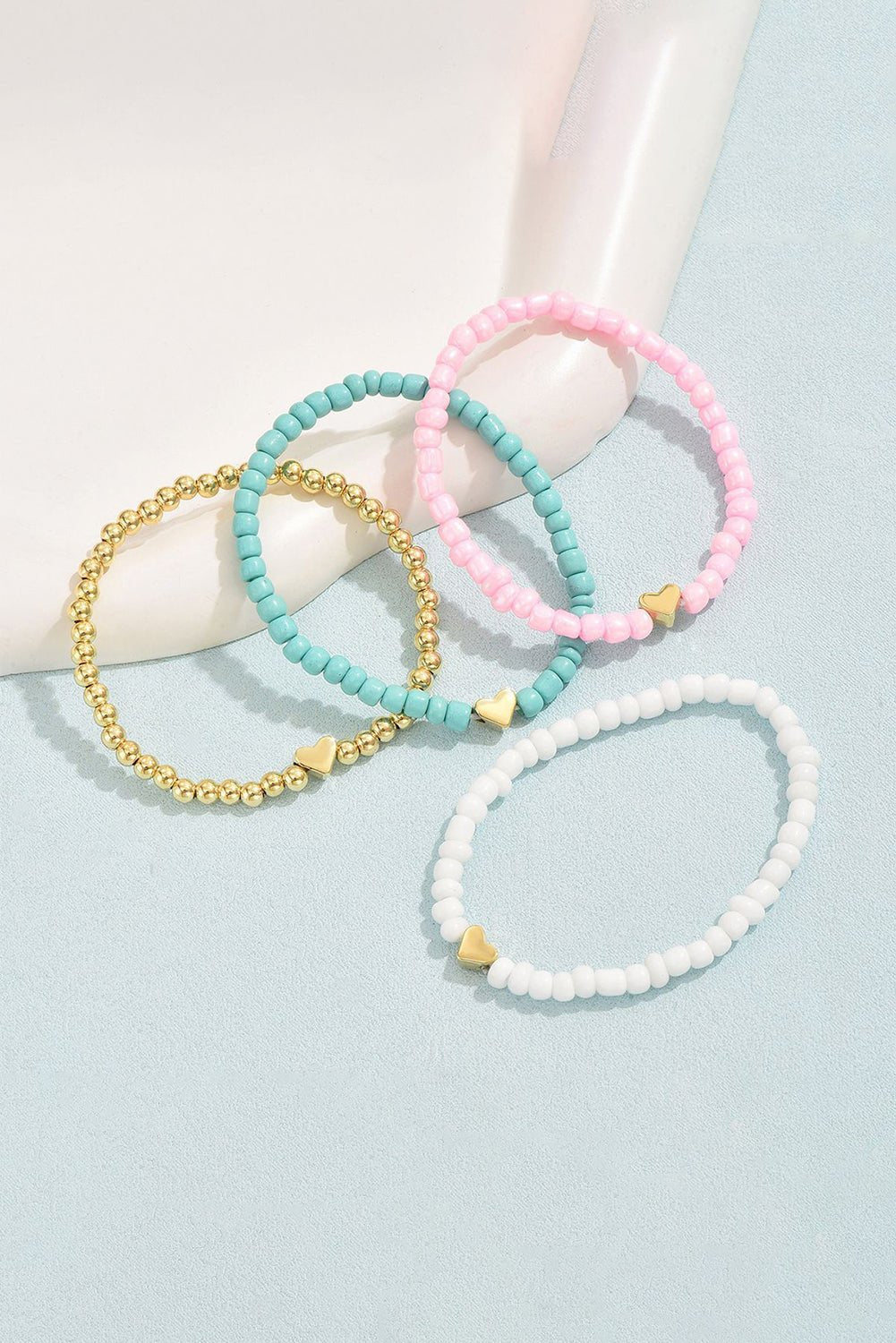 Mazie Beaded Layered Bracelet Set by Threaded Pear - Free Spirited