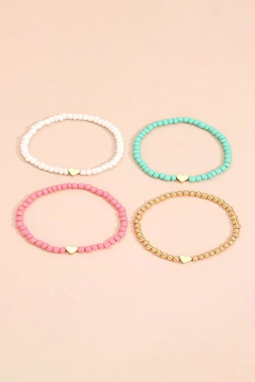 Mazie Beaded Layered Bracelet Set by Threaded Pear - Free Spirited