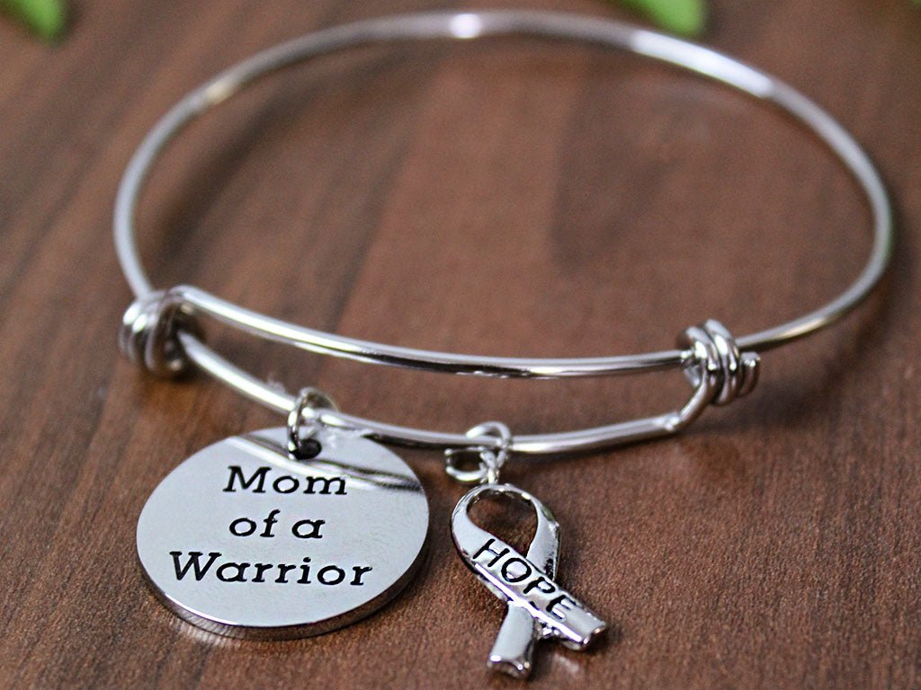 Mom of a Warrior Bangle Bracelet - Free Spirited