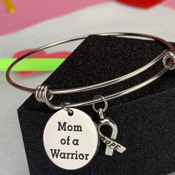 Mom of a Warrior Bangle Bracelet - Free Spirited