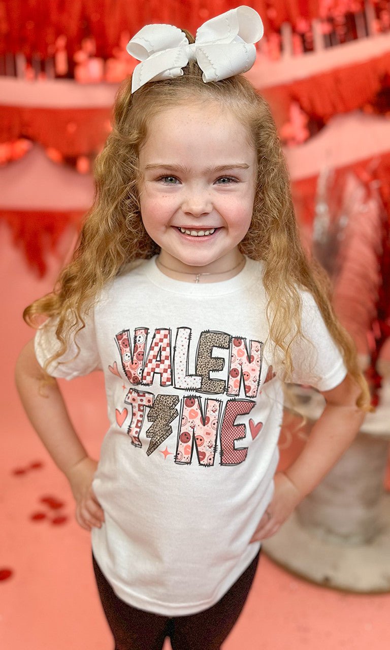 Multi Valentine Letters Graphic T-Shirt - Free Spirited