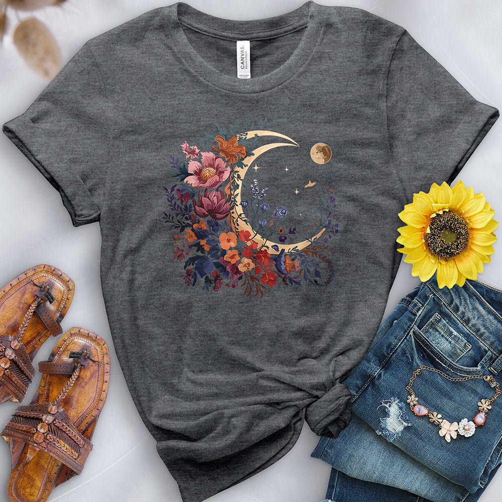 Mystic Flower Moon Tee - Free Spirited