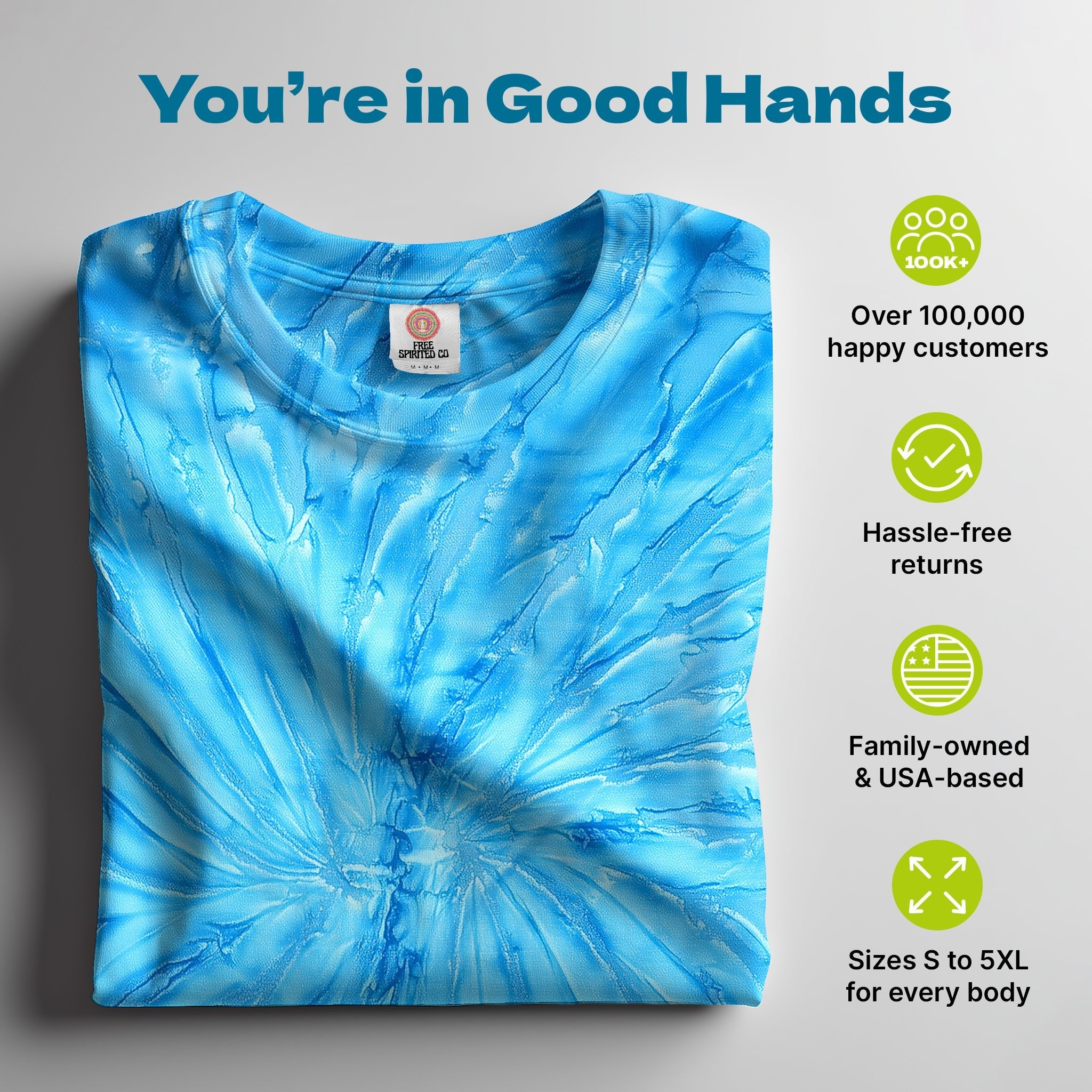 Neon Blueberry Premium Hand - Dyed Comfort Shirt - Free Spirited