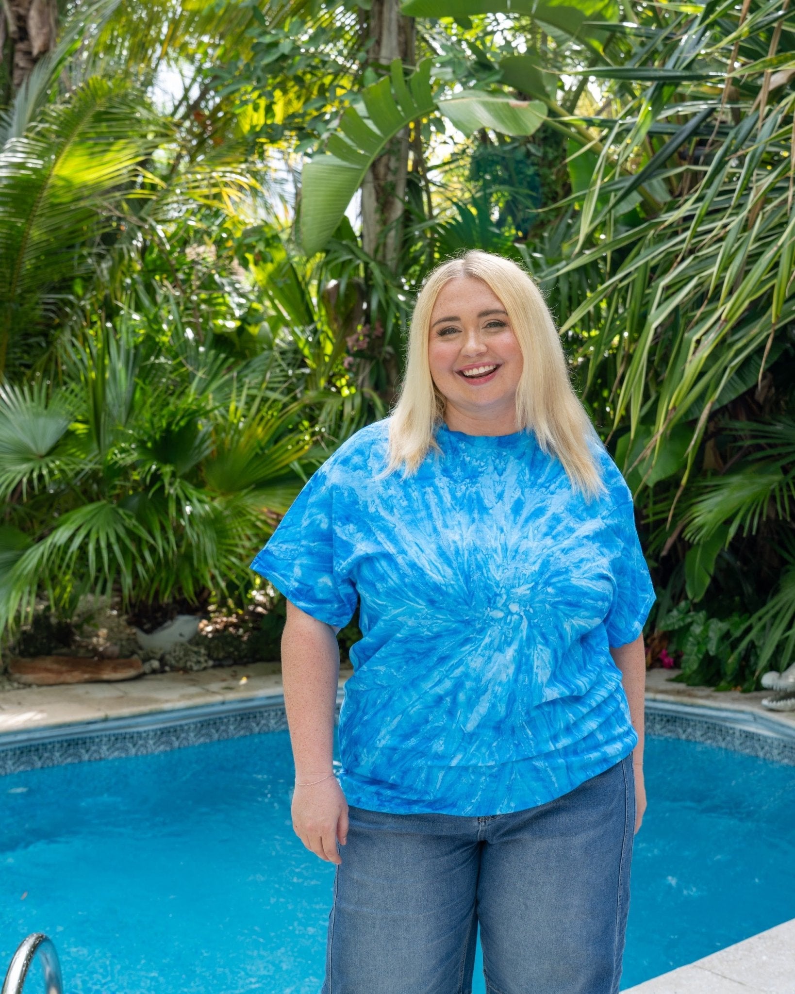 Neon Blueberry Premium Hand-Dyed Comfort Shirt - Free Spirited