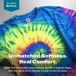 Neon Rainbow Hand Dyed Long Sleeve - Free Spirited
