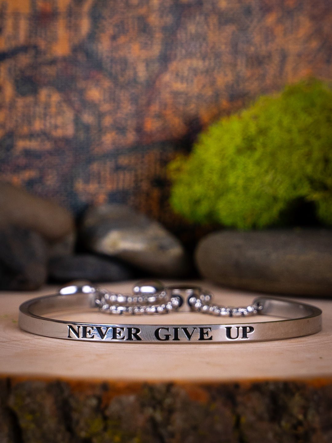 Never Give Up Adjustable Bracelet - Free Spirited