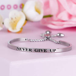 Never Give Up Adjustable Bracelet - Free Spirited