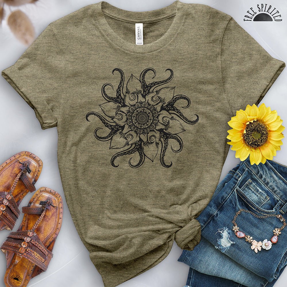 Octopus Mandala Tee - Free Spirited