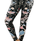 Pretty in Black Printed Yoga Legging - Free Spirited