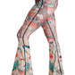 Pretty In Pink Printed Bell Bottoms - Free Spirited