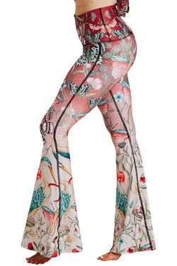 Pretty In Pink Printed Bell Bottoms - Free Spirited