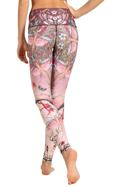 Pretty in Pink Printed Yoga Leggings - Free Spirited