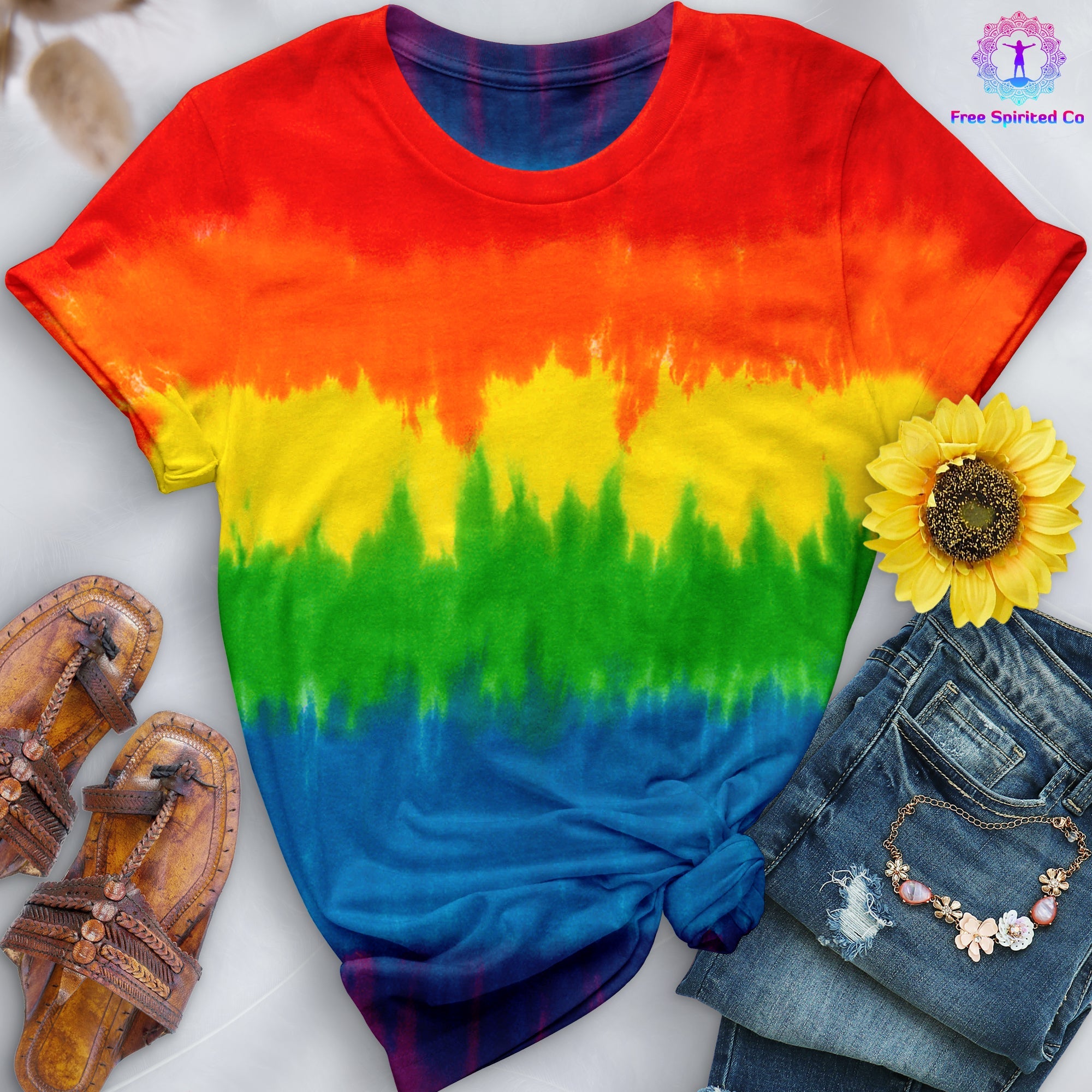 Pride Premium Hand-Dyed Comfort Shirt - Free Spirited