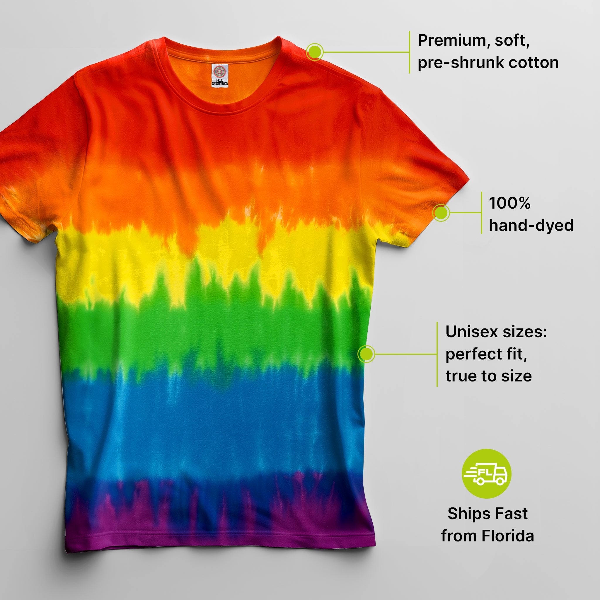 Pride Premium Hand - Dyed Comfort Shirt - Free Spirited