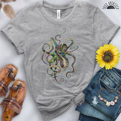 Psychedelic Octopus Tee - Free Spirited