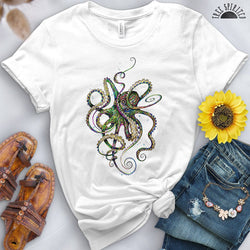 Psychedelic Octopus Tee - Free Spirited