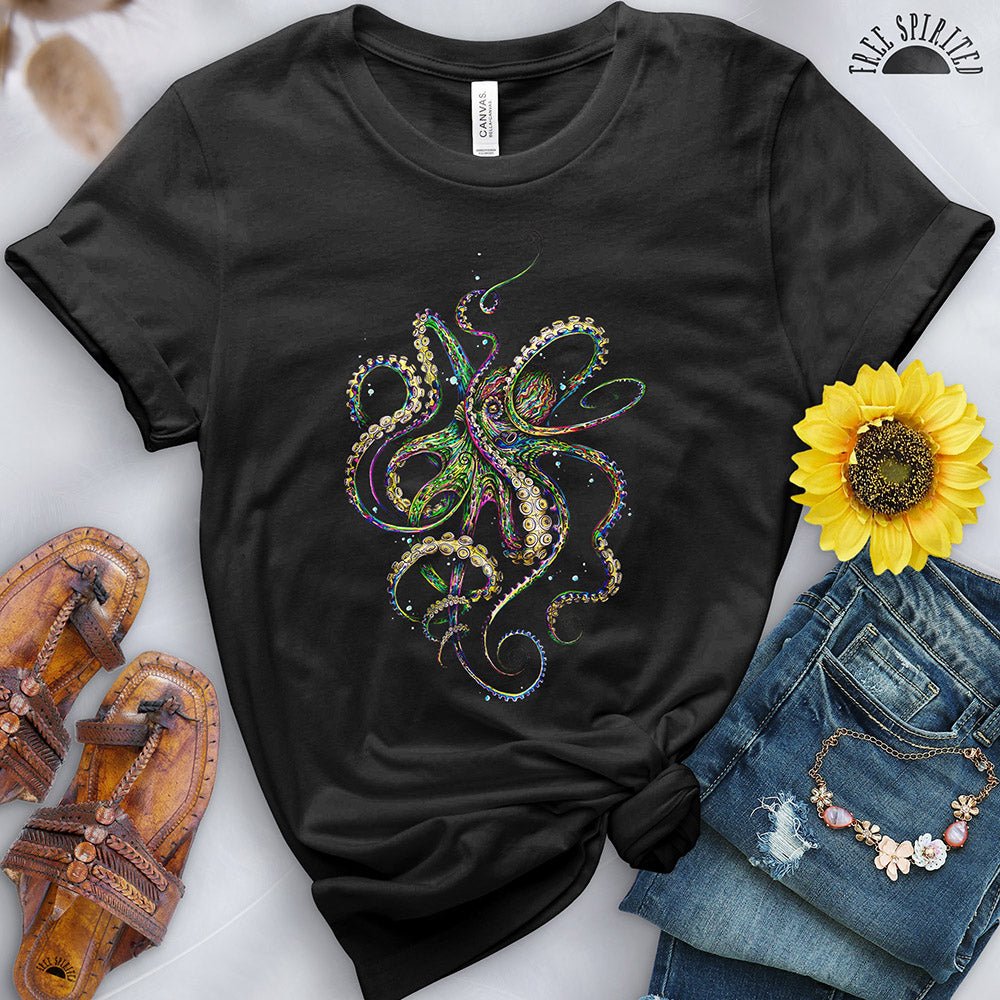 Psychedelic Octopus Tee - Free Spirited