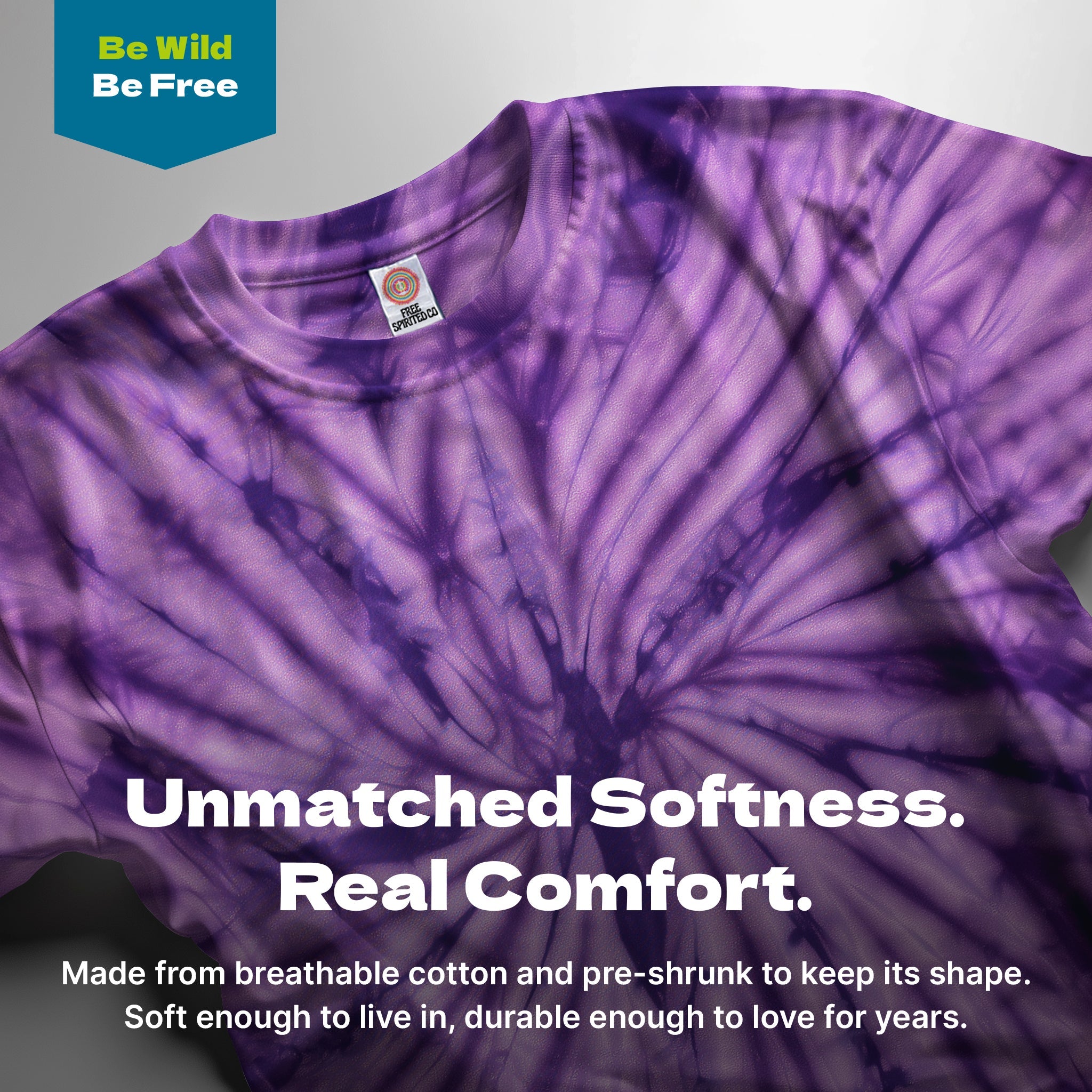 Purple Spider Hand Dyed Long Sleeve - Free Spirited