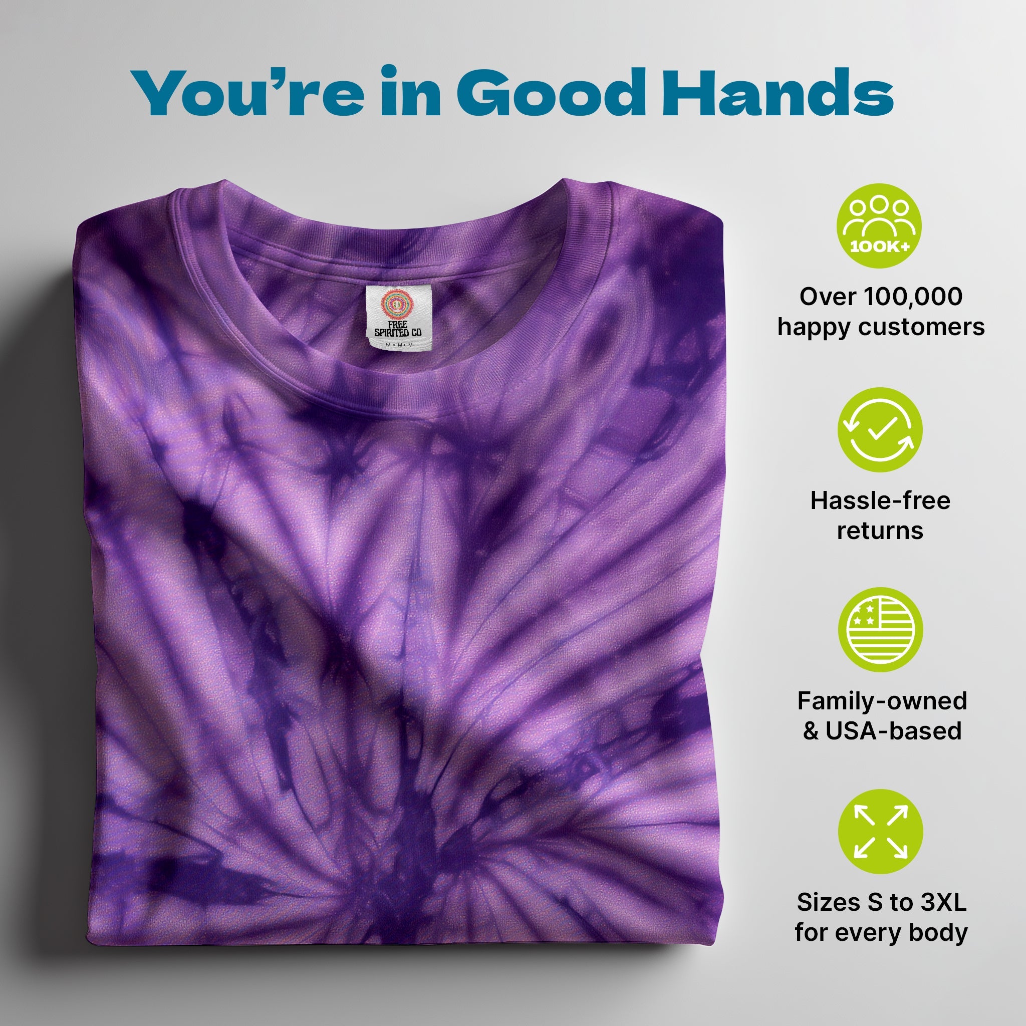 Purple Spider Hand Dyed Long Sleeve - Free Spirited