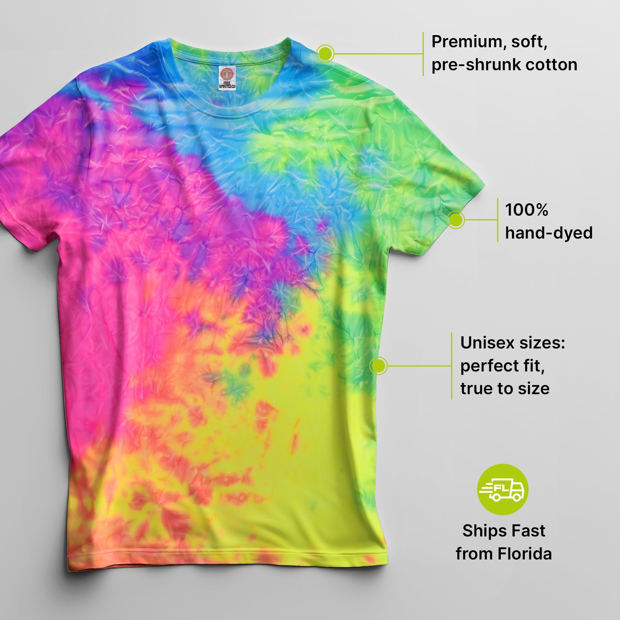 Quest Premium Hand - Dyed Comfort Shirt - Free Spirited