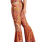 Rad Paisley Printed Bell Bottoms - Free Spirited