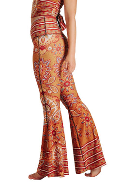 Rad Paisley Printed Bell Bottoms - Free Spirited