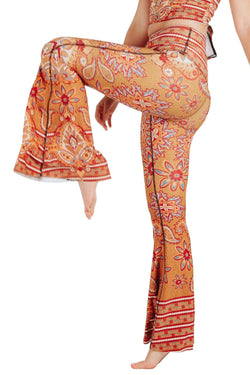 Rad Paisley Printed Bell Bottoms - Free Spirited