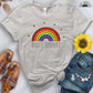 Radiate Positivity Rainbow Tee - Free Spirited