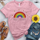 Radiate Positivity Rainbow Tee - Free Spirited