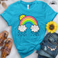 Rainbow Above the Clouds Tee - Free Spirited