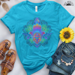 Rainbow Hamsa Tee - Free Spirited