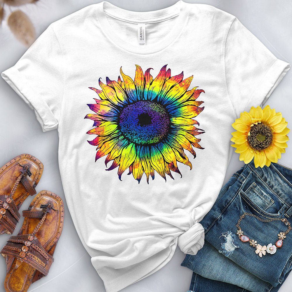 Rainbow Sunflower Tee - Free Spirited