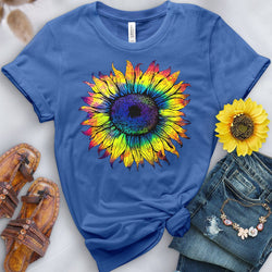 Rainbow Sunflower Tee - Free Spirited