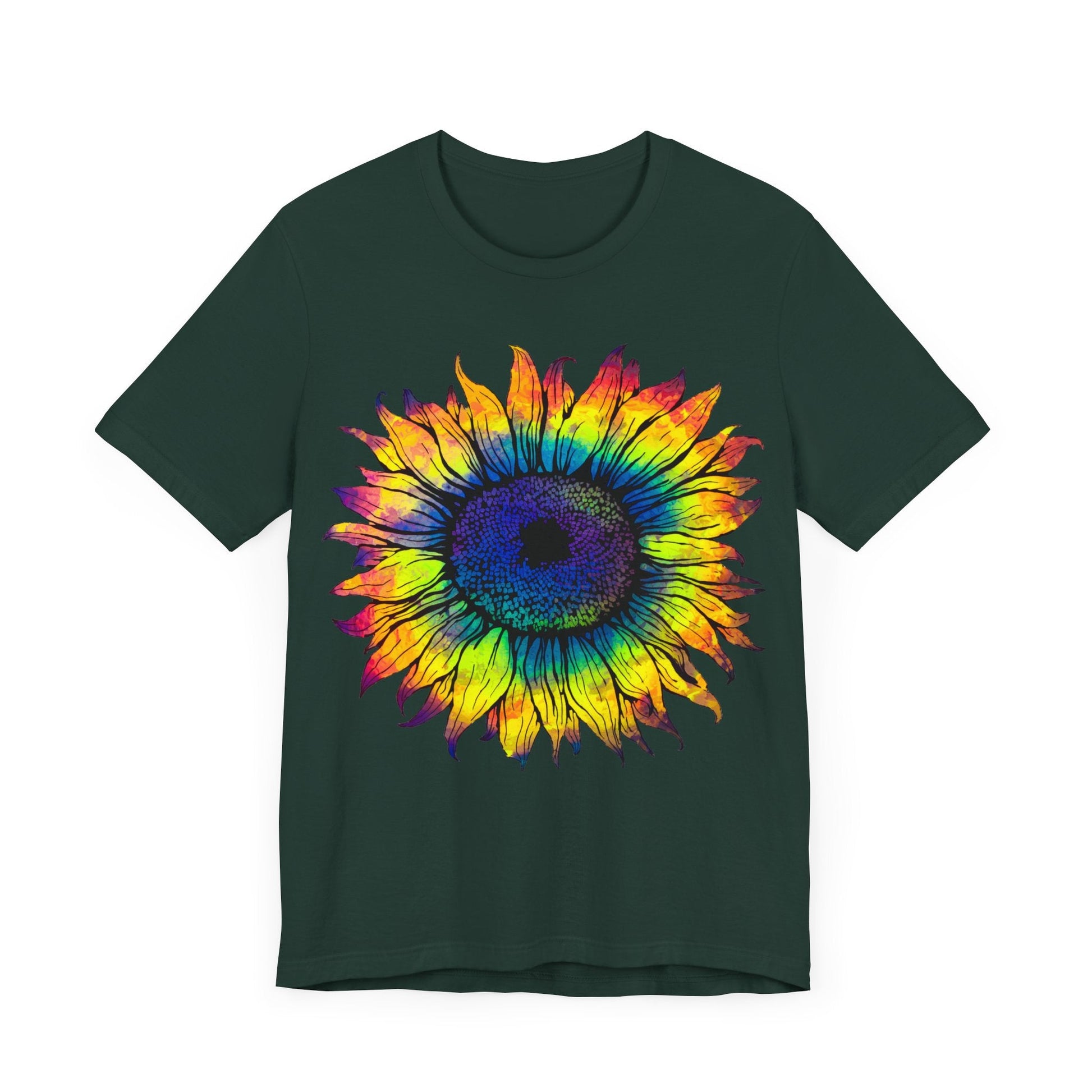 Rainbow Sunflower Tee - Free Spirited