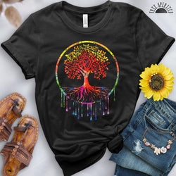 Rainbow Tree of Life Tee - Free Spirited