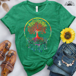 Rainbow Tree of Life Tee - Free Spirited