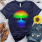 Rainbow Tree Tee - Free Spirited