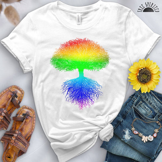 Rainbow Tree Tee - Free Spirited