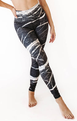 River Rock Printed Yoga Leggings - Free Spirited