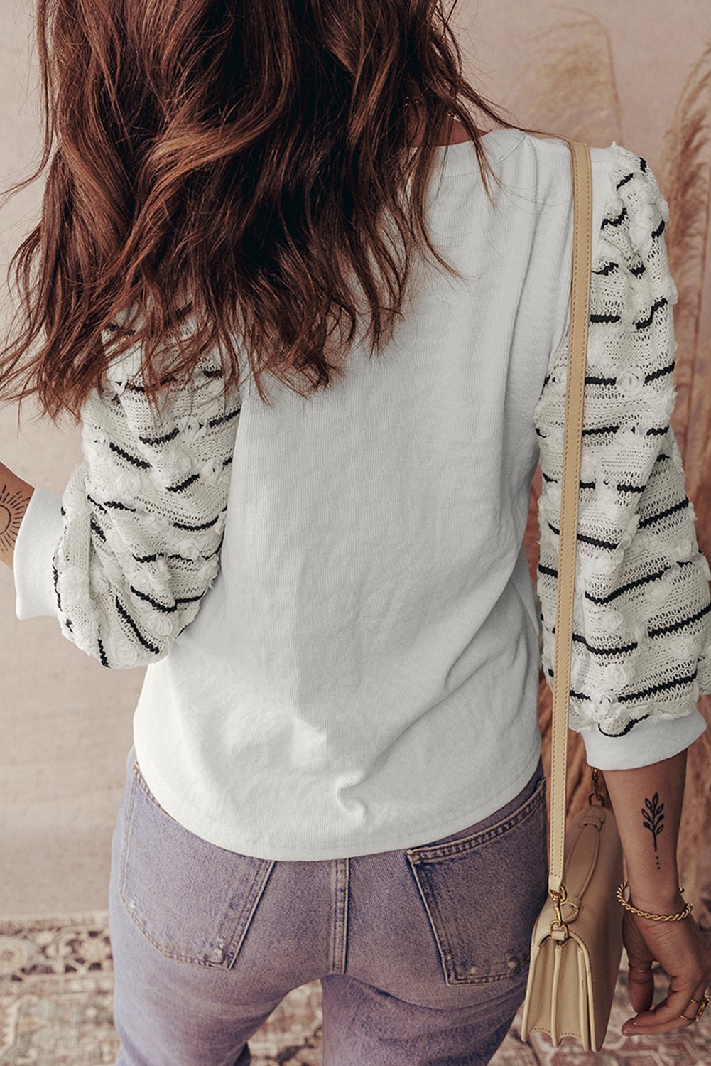 Rosa Patchwork Rib Knit Top by Threaded Pear - Free Spirited