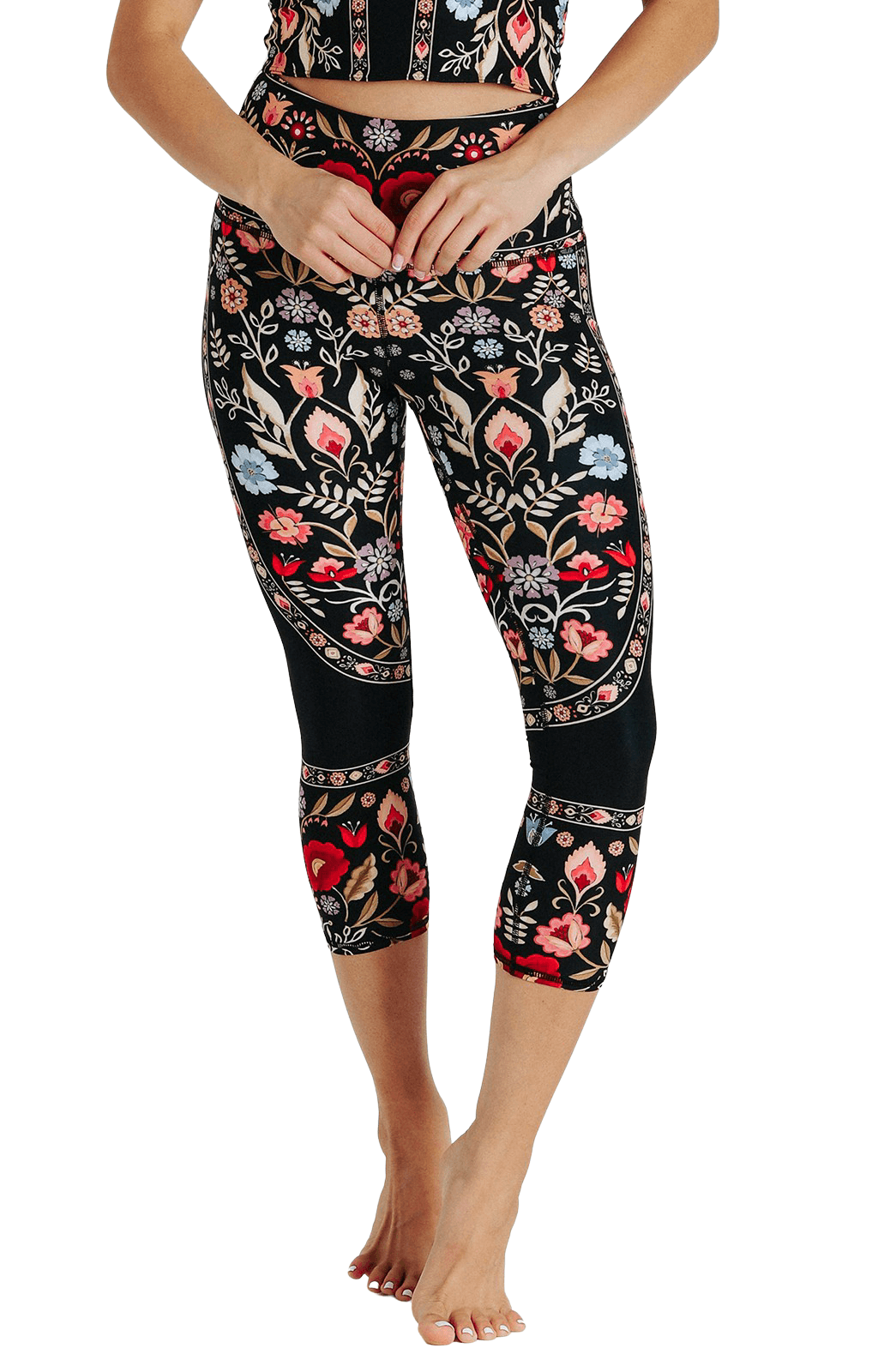 Rustica Printed Yoga Crops - Free Spirited