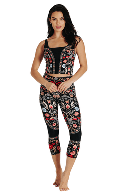 Rustica Printed Yoga Crops - Free Spirited