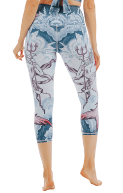 Sea Goddess Printed Yoga Crops - Free Spirited