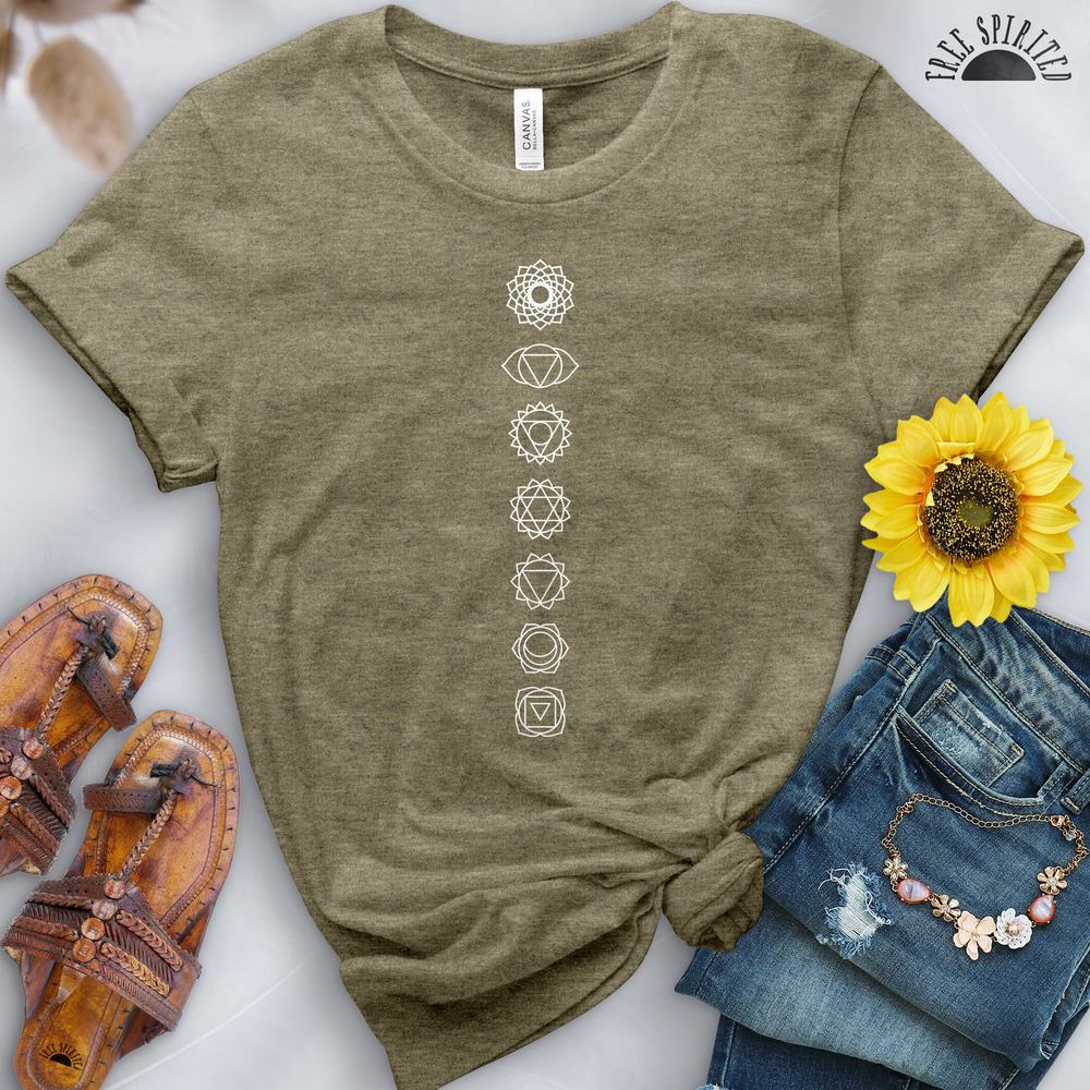 Seven Chakras Tee - Free Spirited