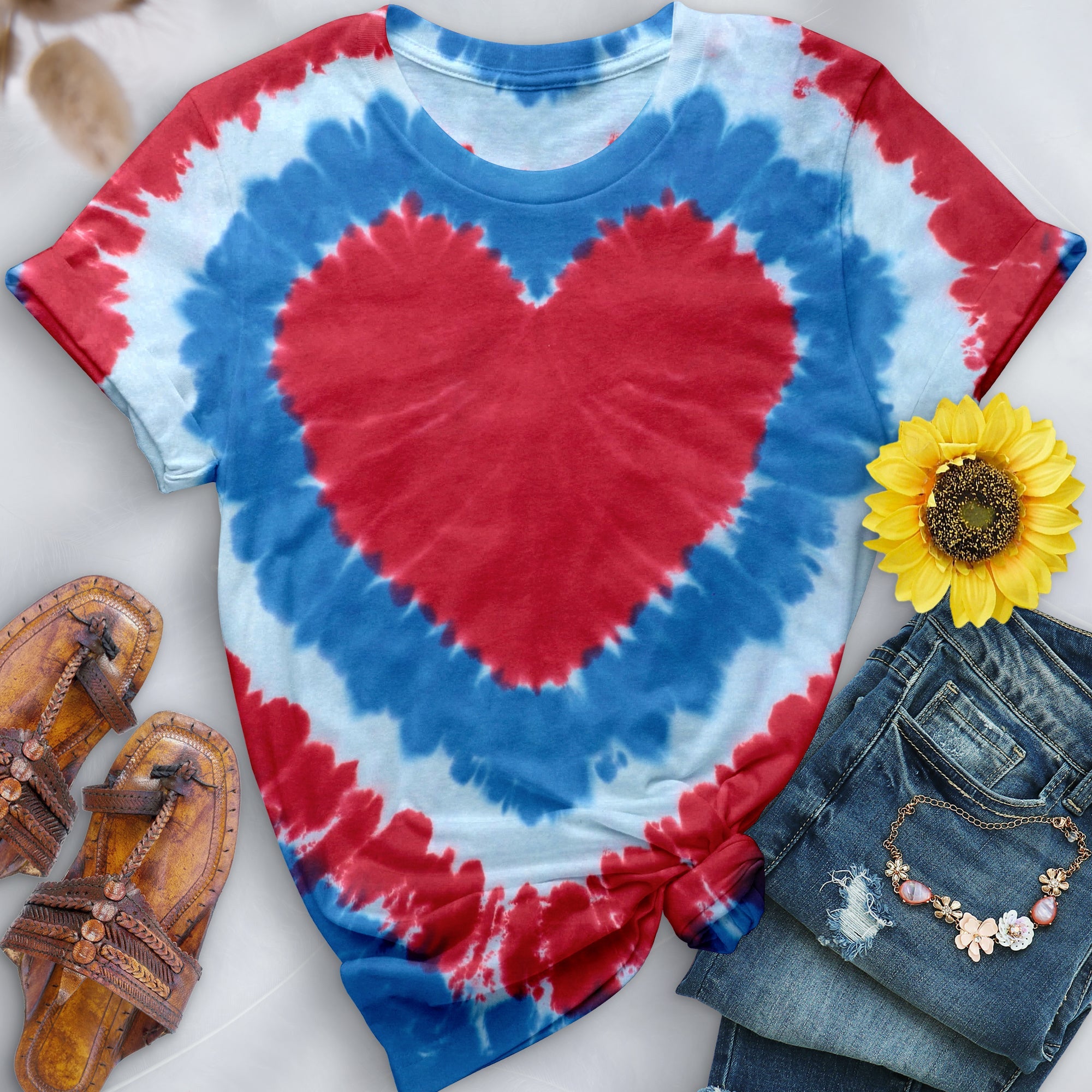 Signature Limited American Heart Hand-Dyed Comfort Shirt - Free Spirited