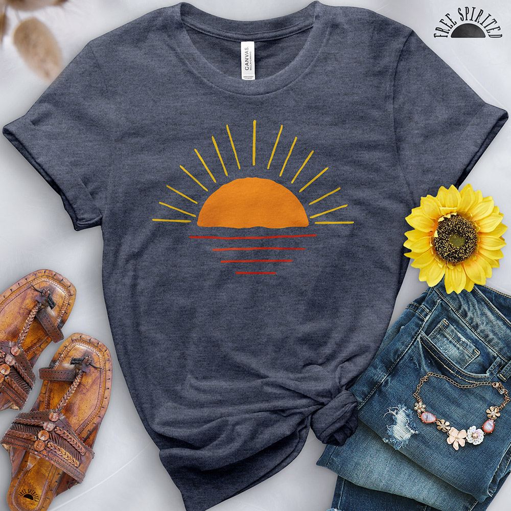 Simple Sunset Tee - Free Spirited